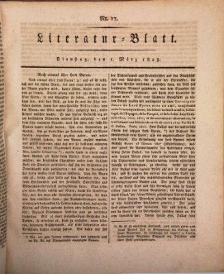 Morgenblatt für gebildete Stände Dienstag 1. März 1825