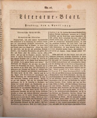 Morgenblatt für gebildete Stände Freitag 1. April 1825