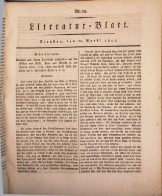 Morgenblatt für gebildete Stände Dienstag 12. April 1825