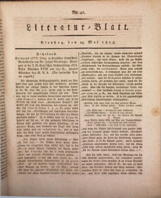 Morgenblatt für gebildete Stände Dienstag 24. Mai 1825