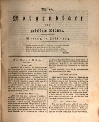 Morgenblatt für gebildete Stände Montag 11. Juli 1825