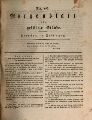 Morgenblatt für gebildete Stände Dienstag 12. Juli 1825