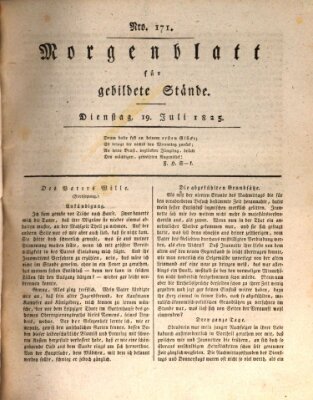 Morgenblatt für gebildete Stände Dienstag 19. Juli 1825