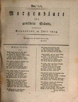 Morgenblatt für gebildete Stände Samstag 23. Juli 1825