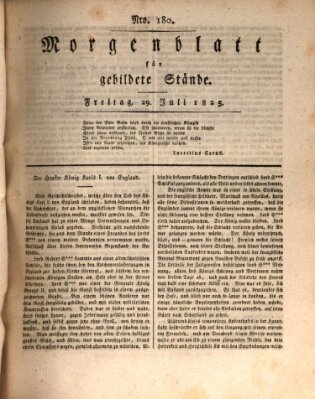 Morgenblatt für gebildete Stände Freitag 29. Juli 1825