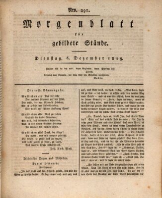 Morgenblatt für gebildete Stände Dienstag 6. Dezember 1825