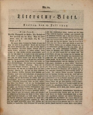 Morgenblatt für gebildete Stände Freitag 29. Juli 1825