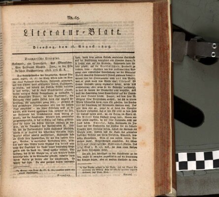 Morgenblatt für gebildete Stände Dienstag 16. August 1825