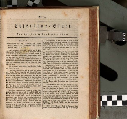 Morgenblatt für gebildete Stände Freitag 2. September 1825