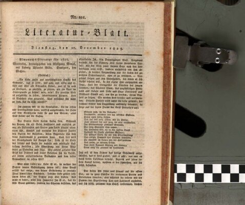 Morgenblatt für gebildete Stände Dienstag 20. Dezember 1825