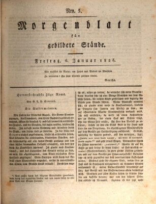 Morgenblatt für gebildete Stände Freitag 6. Januar 1826