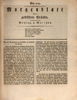 Morgenblatt für gebildete Stände Montag 8. Mai 1826