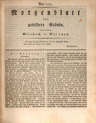 Morgenblatt für gebildete Stände Mittwoch 17. Mai 1826