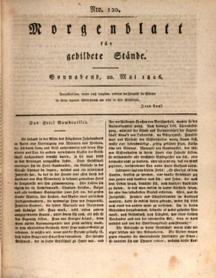 Morgenblatt für gebildete Stände Samstag 20. Mai 1826