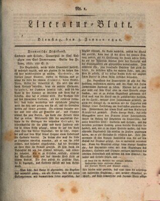 Morgenblatt für gebildete Stände Dienstag 3. Januar 1826