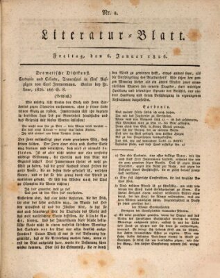 Morgenblatt für gebildete Stände Freitag 6. Januar 1826