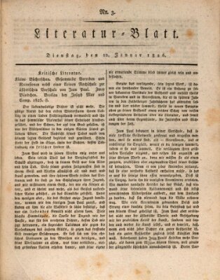 Morgenblatt für gebildete Stände Dienstag 10. Januar 1826