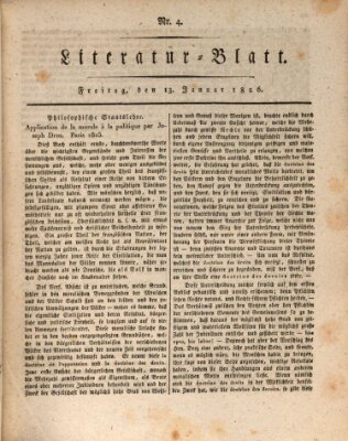 Morgenblatt für gebildete Stände Freitag 13. Januar 1826