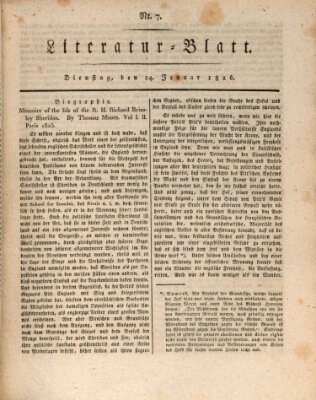 Morgenblatt für gebildete Stände Dienstag 24. Januar 1826