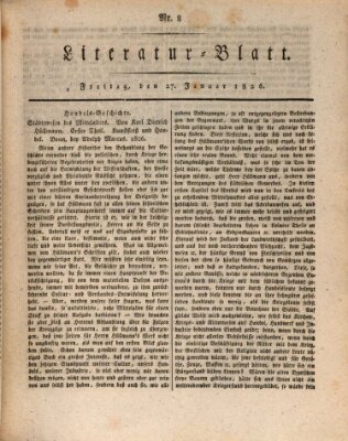 Morgenblatt für gebildete Stände Freitag 27. Januar 1826