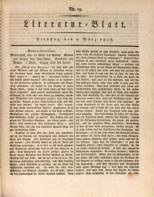 Morgenblatt für gebildete Stände Dienstag 7. März 1826