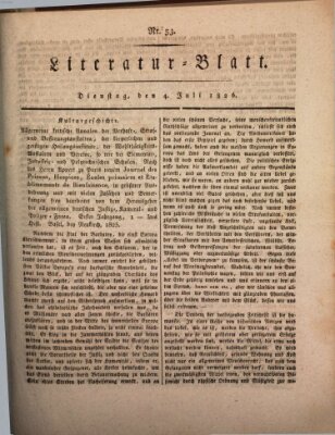 Morgenblatt für gebildete Stände Dienstag 4. Juli 1826