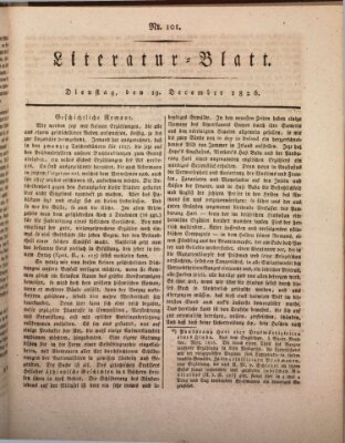 Morgenblatt für gebildete Stände Dienstag 19. Dezember 1826