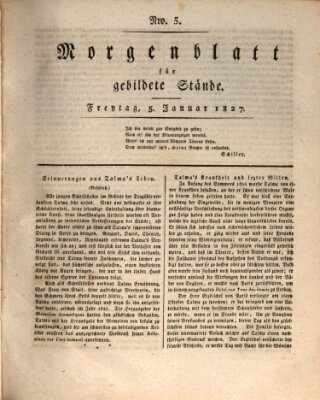 Morgenblatt für gebildete Stände Freitag 5. Januar 1827