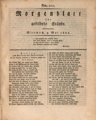 Morgenblatt für gebildete Stände Mittwoch 9. Mai 1827