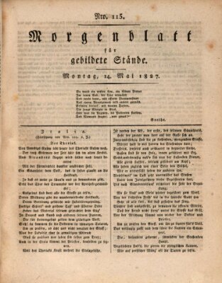 Morgenblatt für gebildete Stände Montag 14. Mai 1827