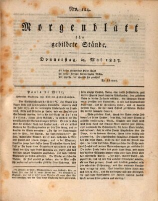 Morgenblatt für gebildete Stände Donnerstag 24. Mai 1827