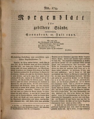 Morgenblatt für gebildete Stände Samstag 21. Juli 1827