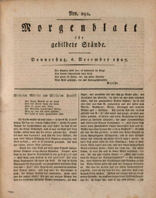 Morgenblatt für gebildete Stände Donnerstag 6. Dezember 1827