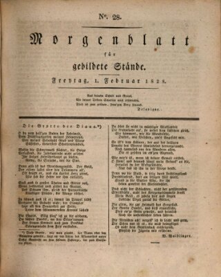 Morgenblatt für gebildete Stände Freitag 1. Februar 1828