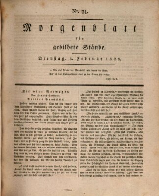 Morgenblatt für gebildete Stände Dienstag 5. Februar 1828