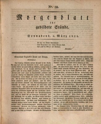 Morgenblatt für gebildete Stände Samstag 8. März 1828