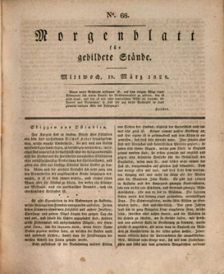 Morgenblatt für gebildete Stände Mittwoch 19. März 1828