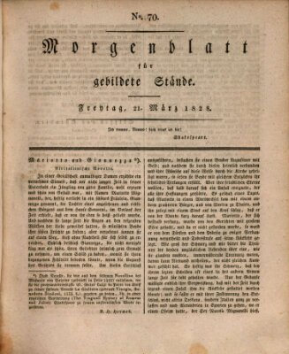 Morgenblatt für gebildete Stände Freitag 21. März 1828