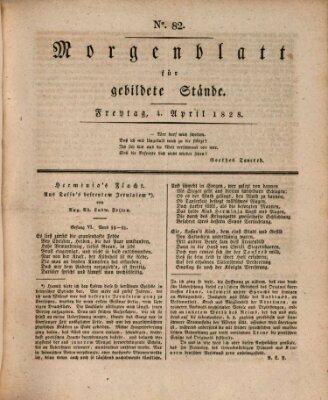 Morgenblatt für gebildete Stände Freitag 4. April 1828