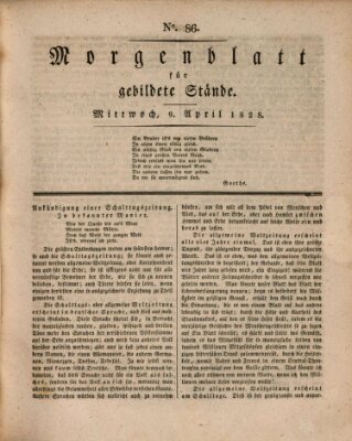 Morgenblatt für gebildete Stände Mittwoch 9. April 1828