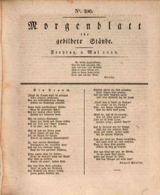 Morgenblatt für gebildete Stände Freitag 2. Mai 1828