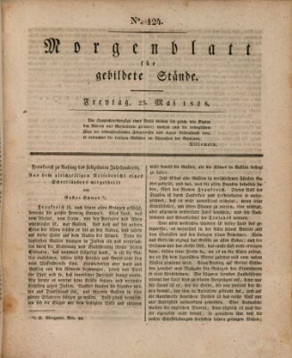 Morgenblatt für gebildete Stände Freitag 23. Mai 1828