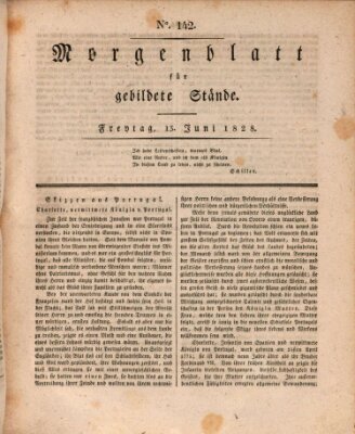 Morgenblatt für gebildete Stände Freitag 13. Juni 1828