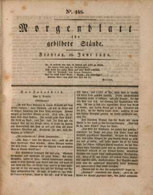 Morgenblatt für gebildete Stände Freitag 20. Juni 1828