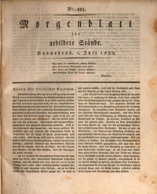 Morgenblatt für gebildete Stände Samstag 5. Juli 1828