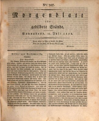 Morgenblatt für gebildete Stände Samstag 12. Juli 1828