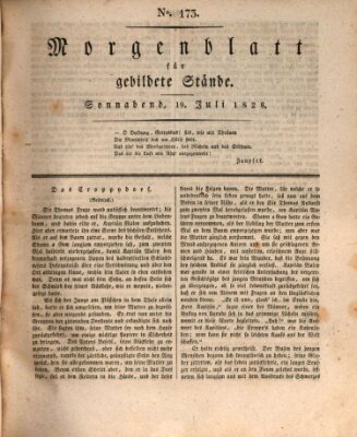 Morgenblatt für gebildete Stände Samstag 19. Juli 1828