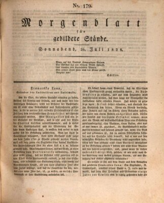 Morgenblatt für gebildete Stände Samstag 26. Juli 1828