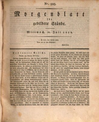 Morgenblatt für gebildete Stände Mittwoch 30. Juli 1828