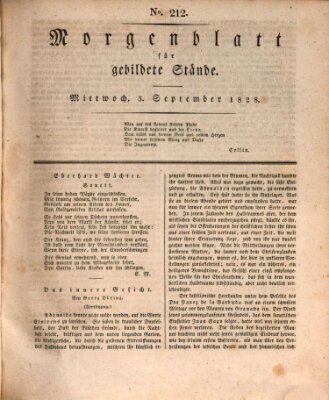 Morgenblatt für gebildete Stände Mittwoch 3. September 1828